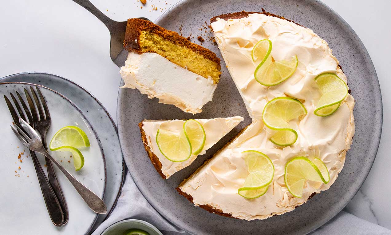 Limetten-Tarte mit Meringue Haube Rezept | Dr. Oetker