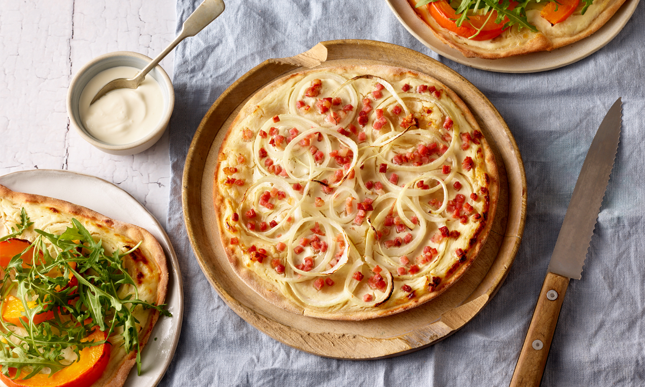 Dr Oetker Flammkuchen Wie Lange Im Ofen Flammkuchenteig Grundrezept Rezept | Dr. Oetker