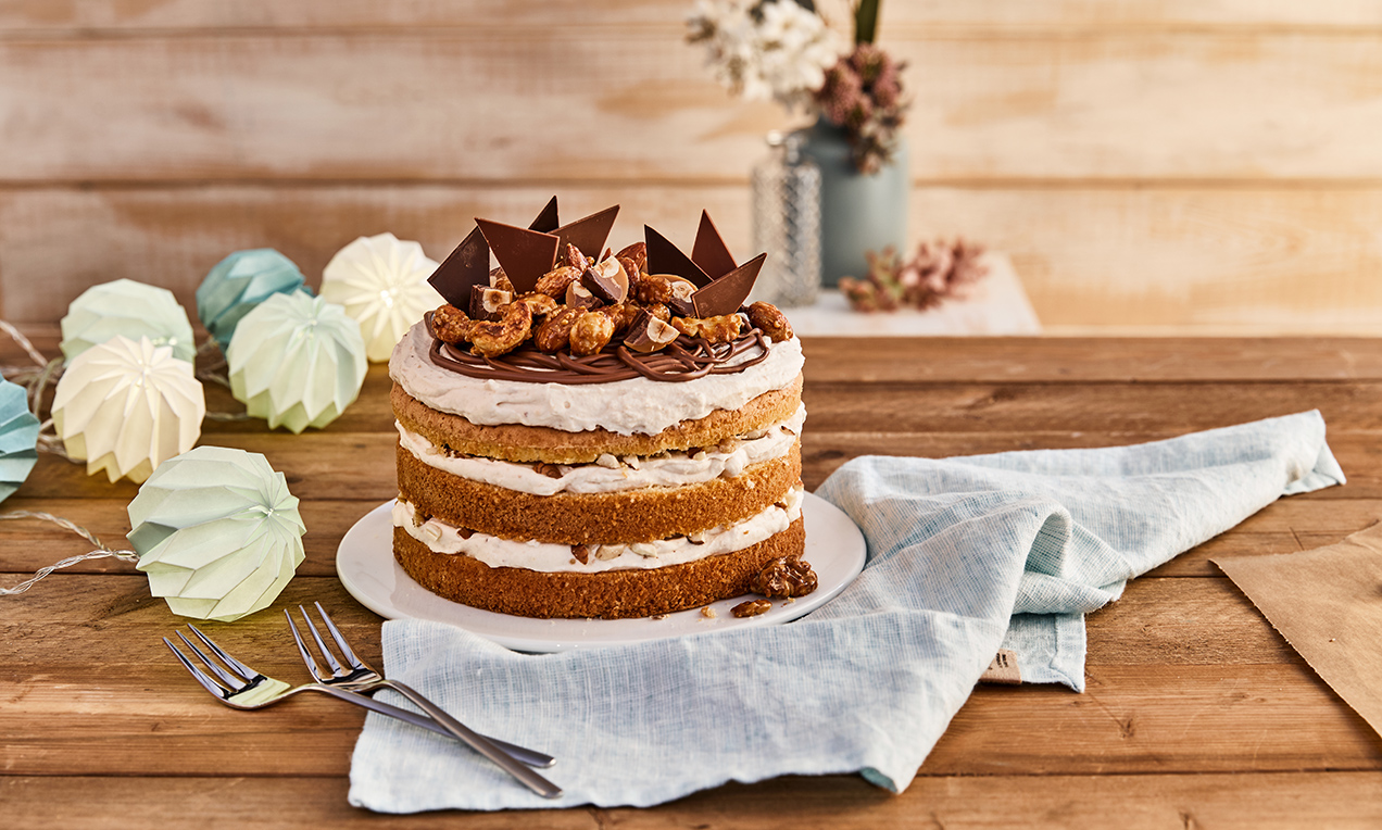 Nuss Nougat Naked Cake Rezept Dr Oetker