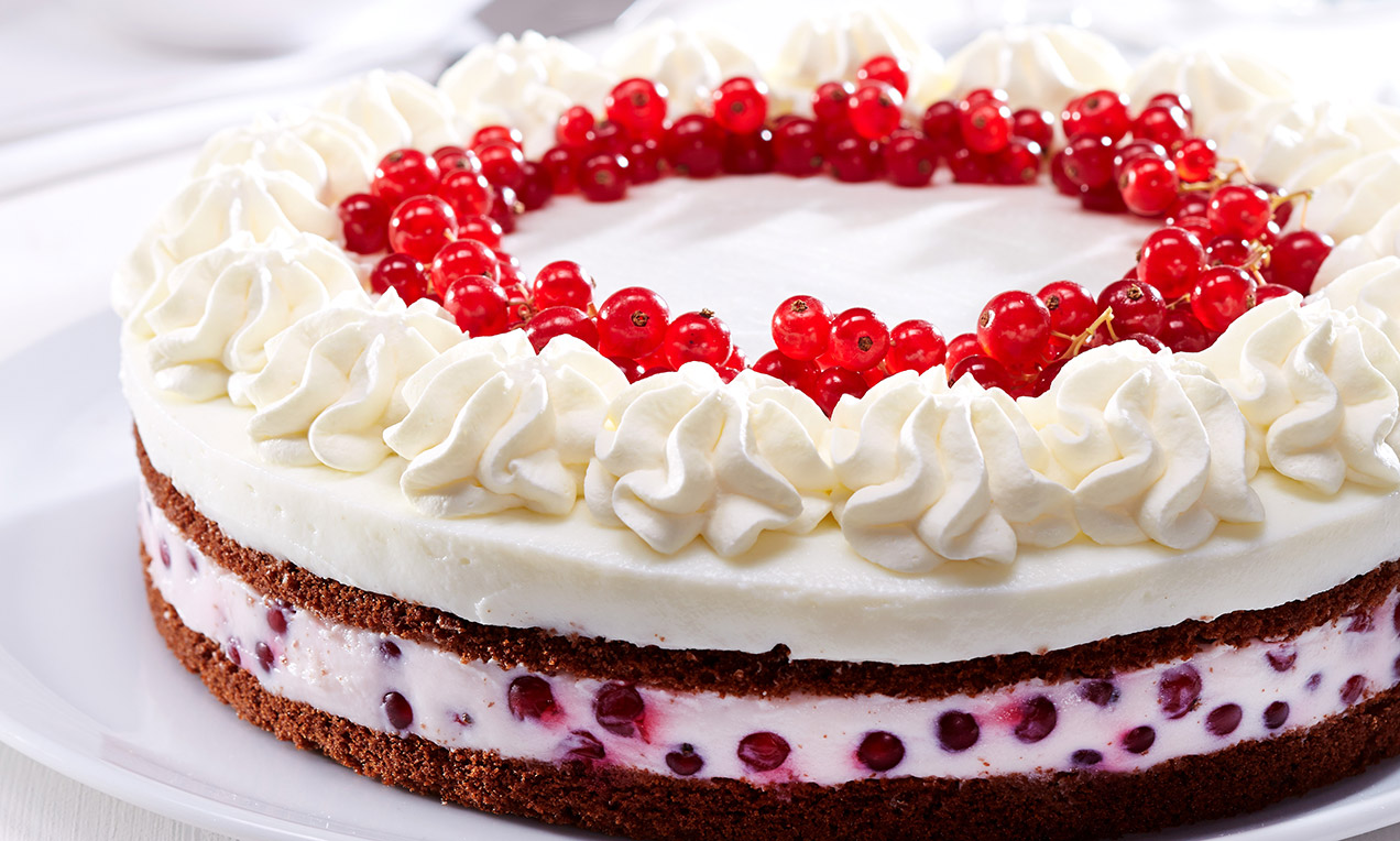 Erfrischende Johannisbeer-Quark-Torte Rezept | Dr. Oetker