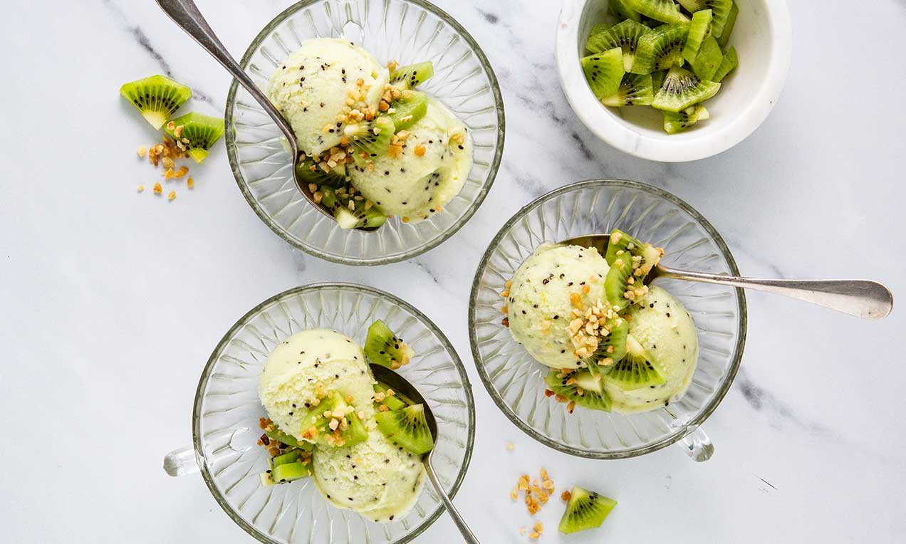 Kiwi-Sorbet Rezept | Dr. Oetker