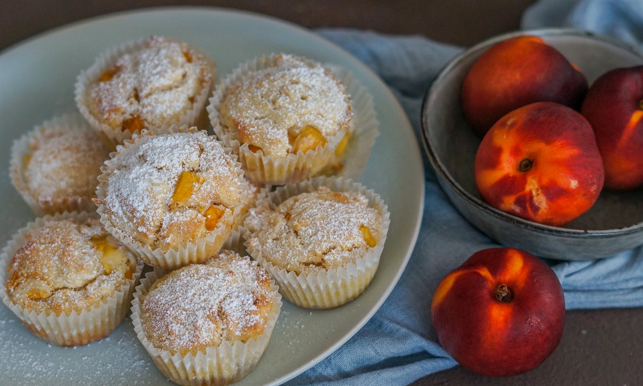 Nektarinen Zitronen Muffins Rezept | Dr. Oetker