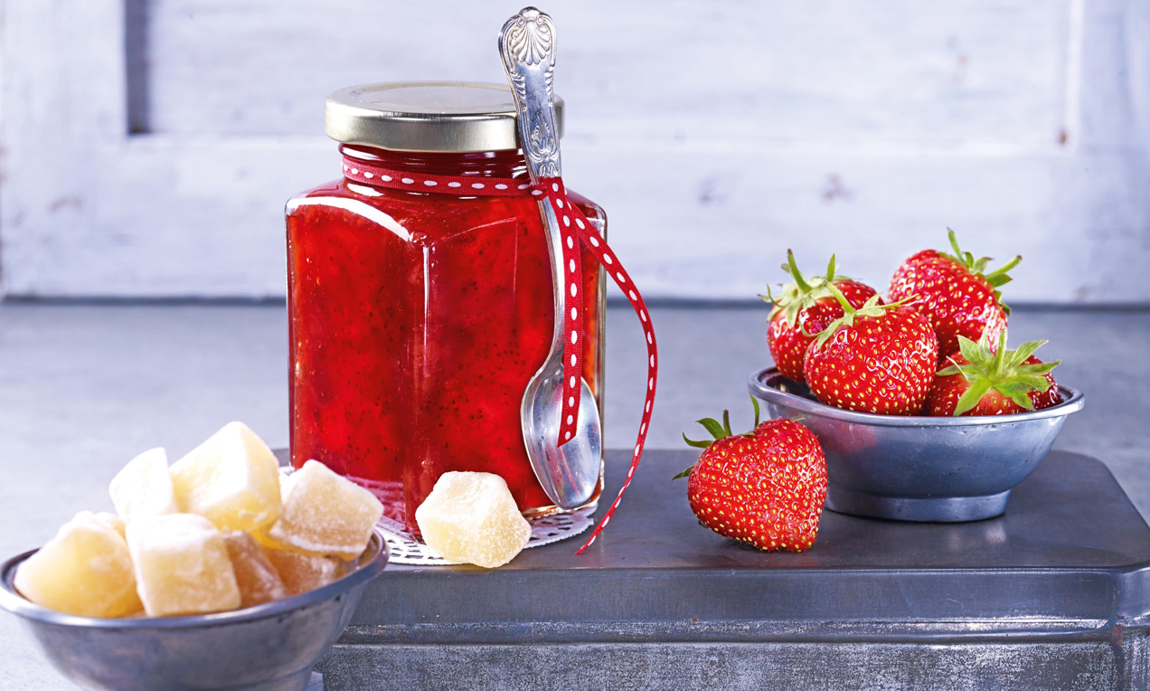 Erdbeer-Ingwer-Konfitüre Rezept | Dr. Oetker