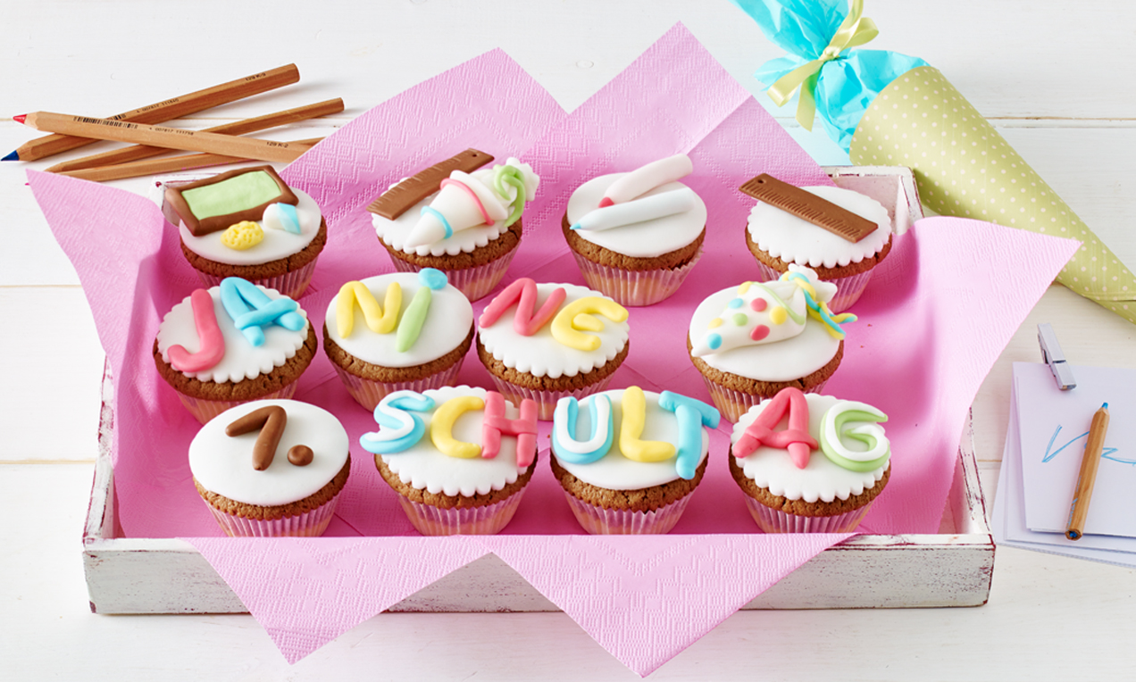 Muffins zur Einschulung Rezept Dr. Oetker