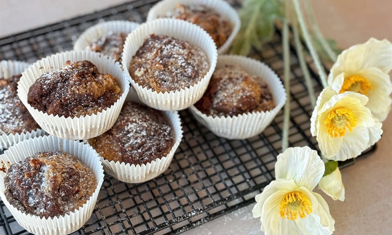 Zuckerfreie Marmor Bananen Muffins Rezept | Dr. Oetker